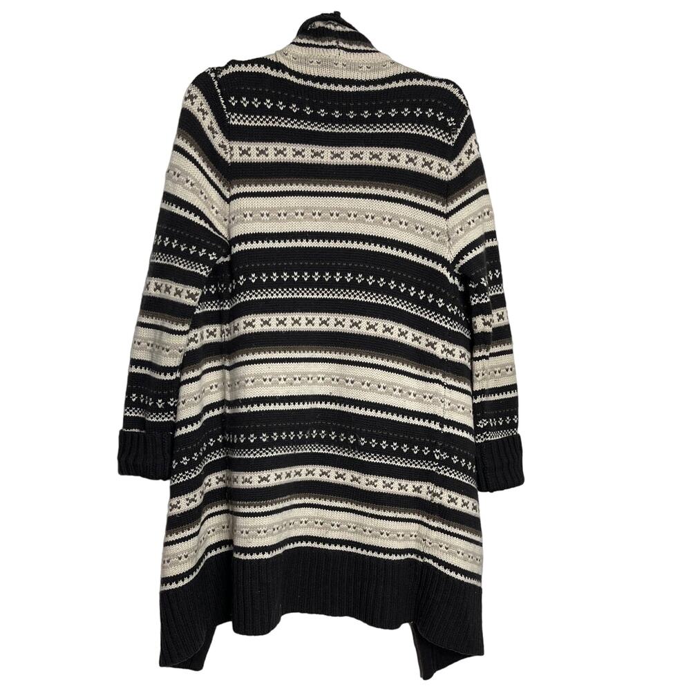 Alice + Olivia Women’s 100% Wool Open Front Brown Cardigan Sweater Size Large - Picture 7 of 7